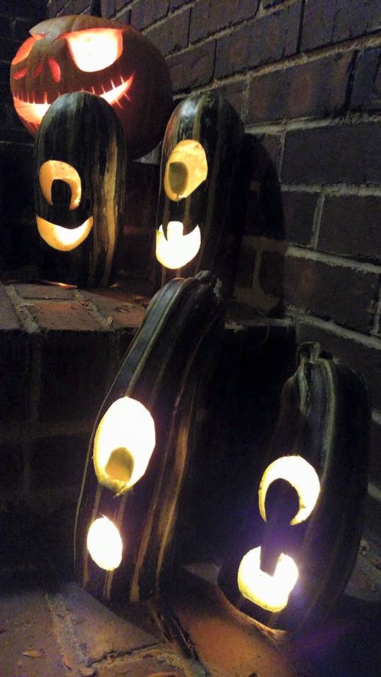 Halloween Carving - Zucchini